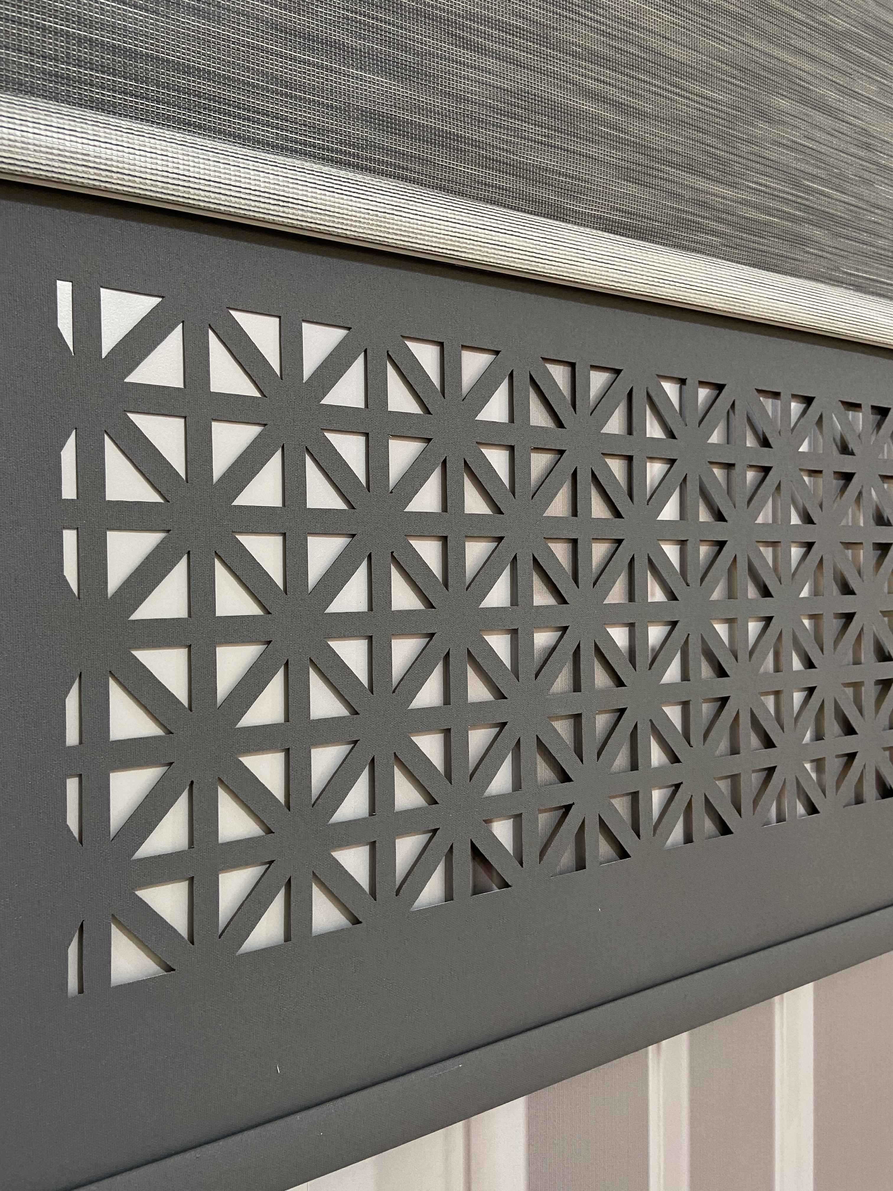 LZR1045 Çift Mekanizmalı Lazer Kesim Tül ve Stor Perde Antrasit