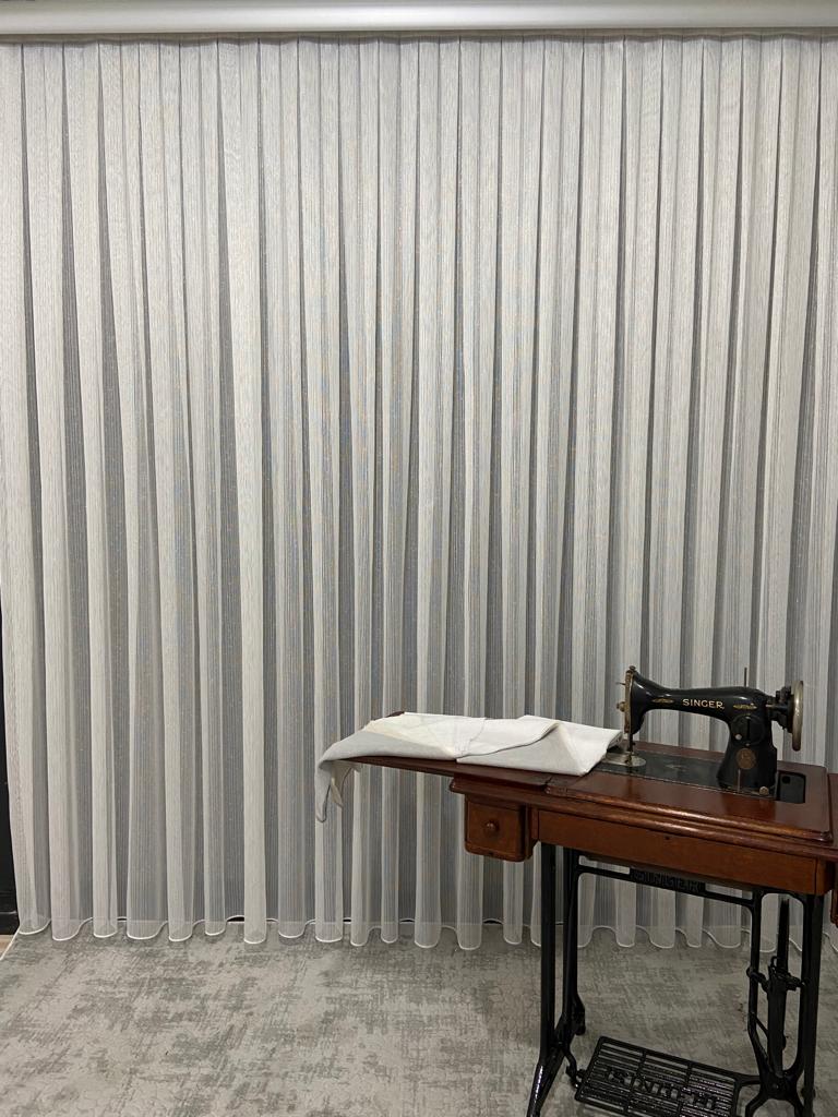 VP400 Simli Çelik Tül Perde Altın 1/2,5 Pile Ekru