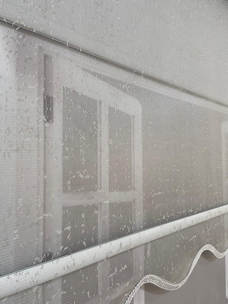 VP1933 Çift Mekanizmalı Tül ve Stor Perde Gri