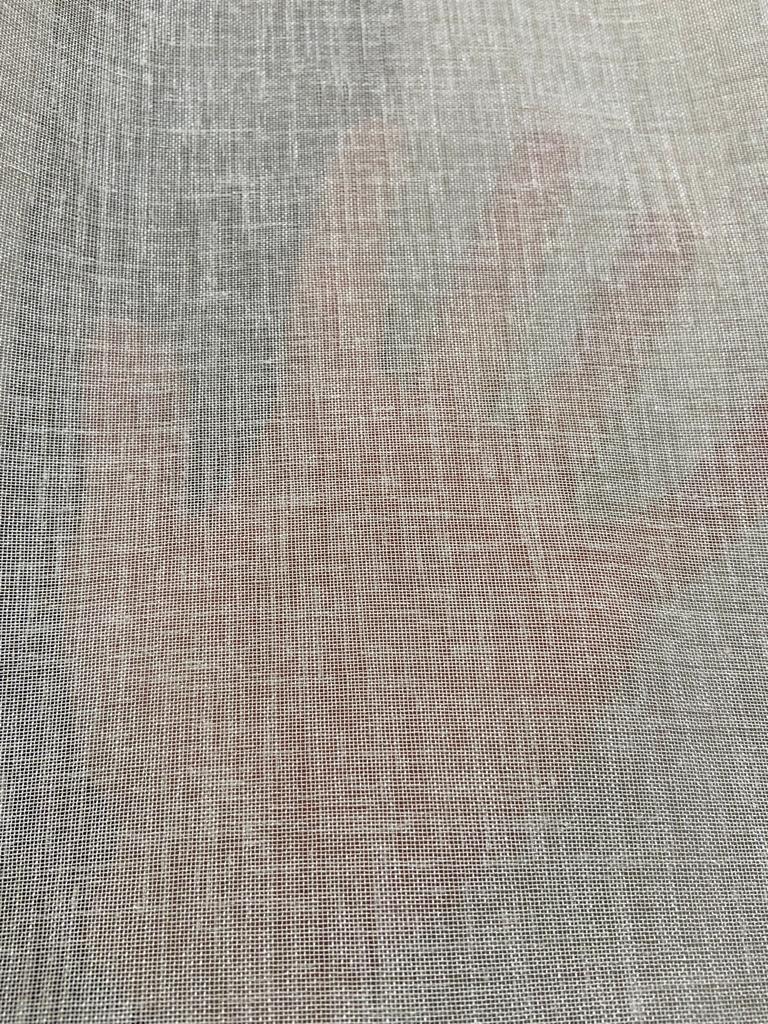 VP504 1. Kalite Foldet Keten Tül Perde 1/2,5 Pile Sütlü Kahverengi